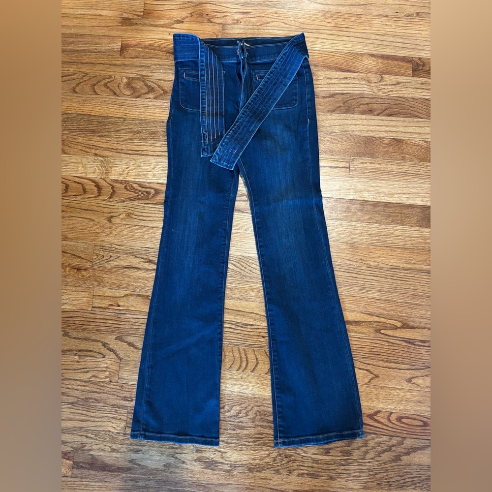 Express tie-waisted Bootcut Jeans